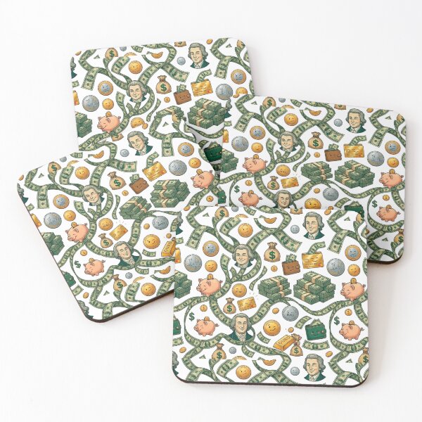 Item preview, Happy Money Frenzy - Financial Abundance Pattern designed and sold by edstorebeaches.