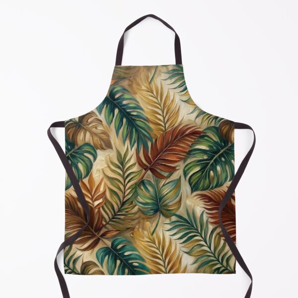 Item preview, Tropical Palm and Monstera Oil Painting designed and sold by Eclectic Monkey.