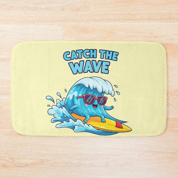 Item preview, Catch the Wave – Cool Surfing Wave Cartoon Design designed and sold by Sea Gem.