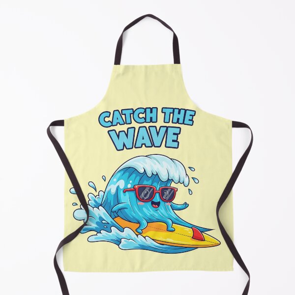 Item preview, Catch the Wave – Cool Surfing Wave Cartoon Design designed and sold by Sea Gem.