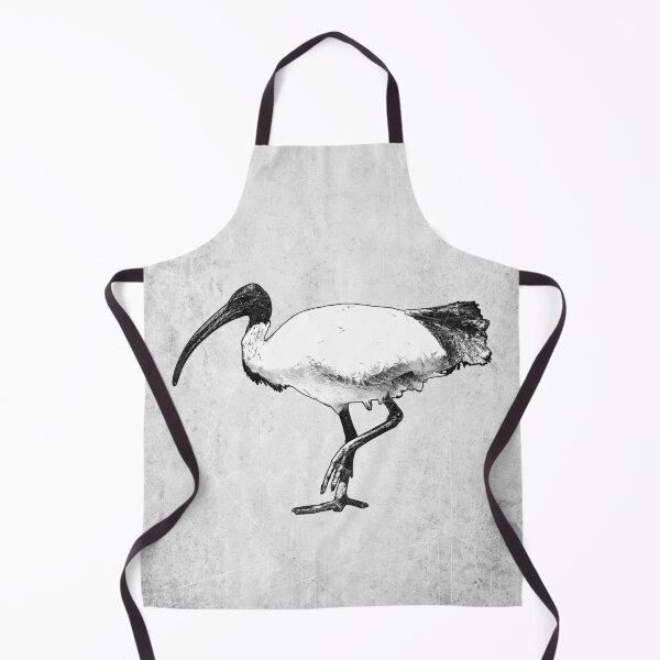 Item preview, Australian White Ibis Black & White Bin Chicken Art designed and sold by Ghoul Enterprises.