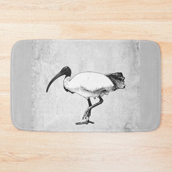 Item preview, Australian White Ibis Black & White Bin Chicken Art designed and sold by Ghoul Enterprises.