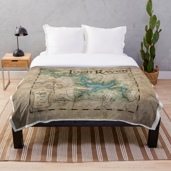 Item preview, Loch Raven Reservoir Hiking Trail Map - Antique Cartography designed and sold by TeaToucan.