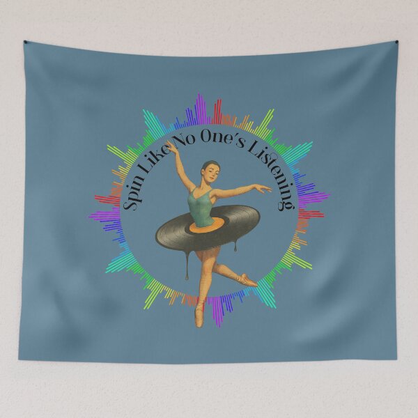 Item preview, Spin Like No One’s Listening – Ballet Vinyl Record Dancer Music Design designed and sold by Sachie's Studio.