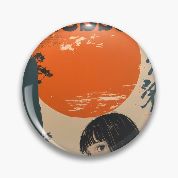 Item preview, Meteora Greece Japanese Retro Travel Poster with Anime Girl Kalabaka Monasteries designed and sold by JacksoonLester.