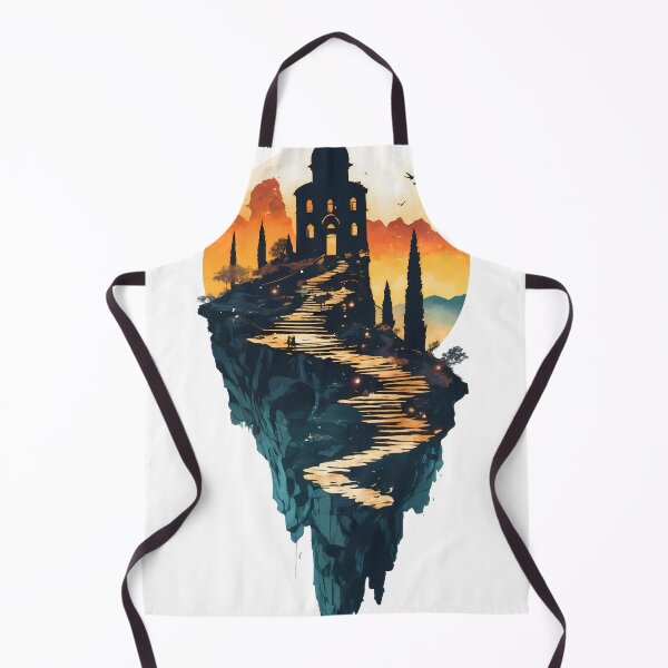 Item preview, Meteora Monasteries Greece Negative Space Landscape Artistic Travel Illustration designed and sold by JacksoonLester.