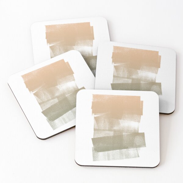 Item preview, Swatch Sample Textured Monoprint - Melon to Sage Gradient designed and sold by Irene Estelle.