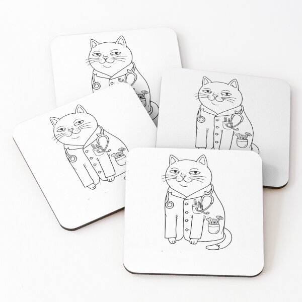 Item preview, Trust Me I’m a Cattor | Cat Doctor Pun Veterinary Gift  designed and sold by pigeon-blue.