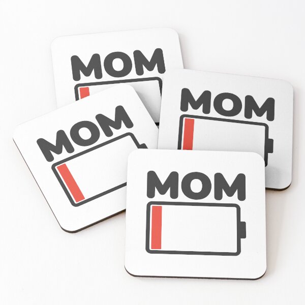 Item preview, Low Battery Mom Funny Parenting Humor designed and sold by Shape Snip Studio.