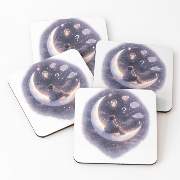 Item preview, Late Night Thoughts on the Moon designed and sold by Hoffmann-Shop.