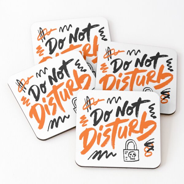 Item preview, Do Not Disturb Edgy Typography Design designed and sold by IslandTyped.