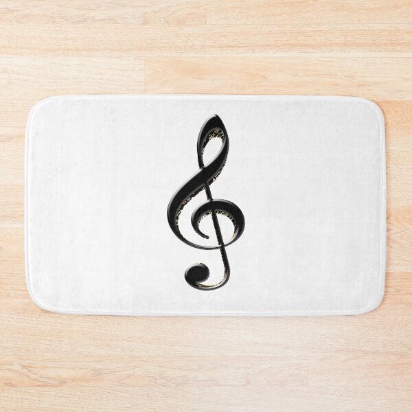 Item preview, BLACK TREBLE CLEF WITH GOLD ACCENTS designed and sold by EPIC DESIGN PROS.