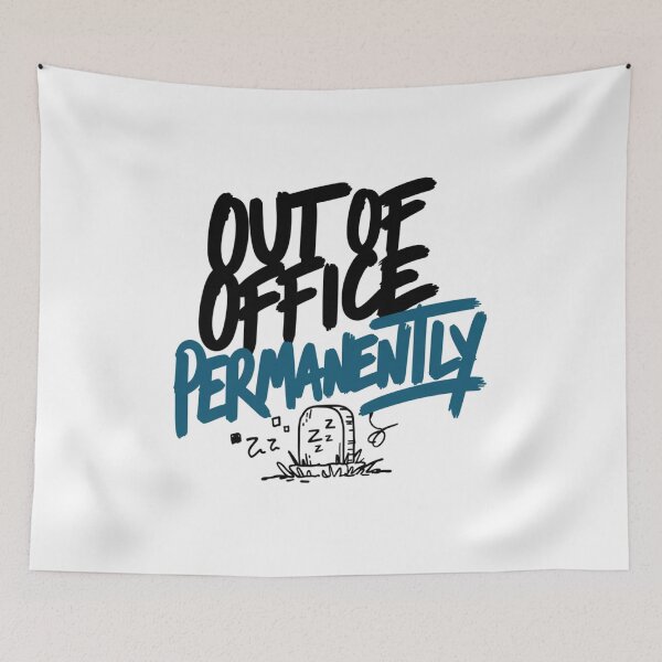 Item preview, Out Of Office Permanently Sarcastic Typography designed and sold by IslandTyped.