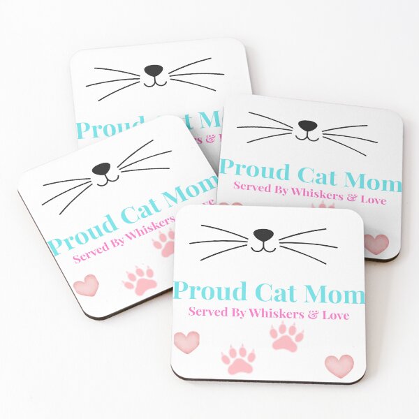 Item preview, Proud Cat Mom Served By Whiskers and Love designed and sold by HeatherFunStuff.