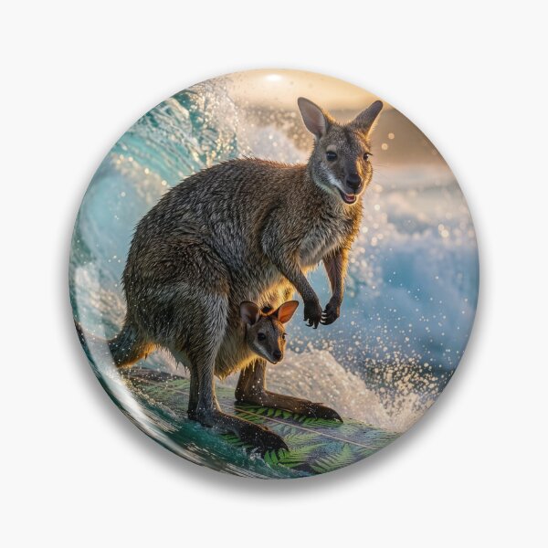 Item preview, Wallaby and Joey Enjoy the Stoked Lifestyle designed and sold by Tridentulus.