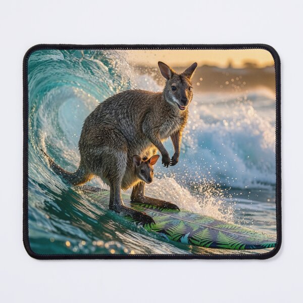 Item preview, Wallaby and Joey Enjoy the Stoked Lifestyle designed and sold by Tridentulus.