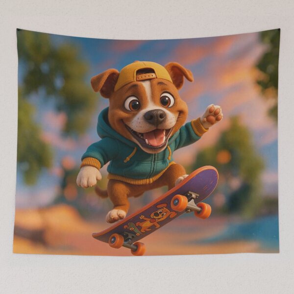 Item preview, Skater Staffordshire Bull Terrier designed and sold by Sillytoe.