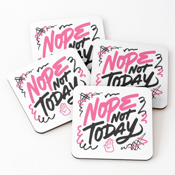 Item preview, Nope Not Today Sarcastic Typography Design designed and sold by IslandTyped.