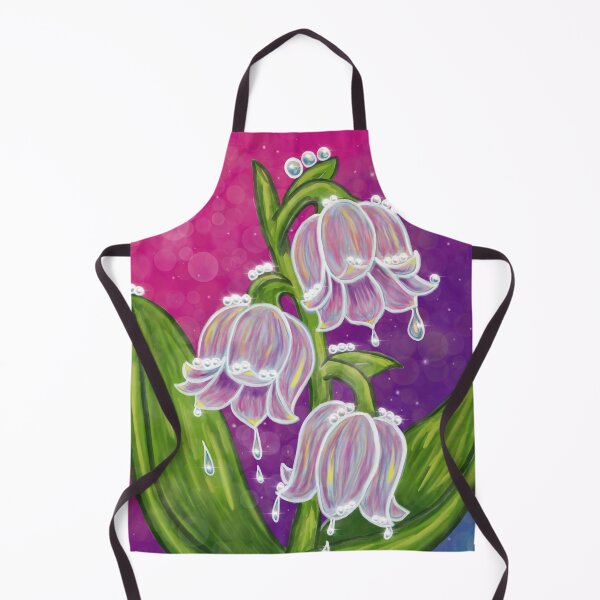 Item preview, Dreamy Glowing Flowers – Lily of the Valley Iridescent Botanical Art designed and sold by AshleyCasperArt.