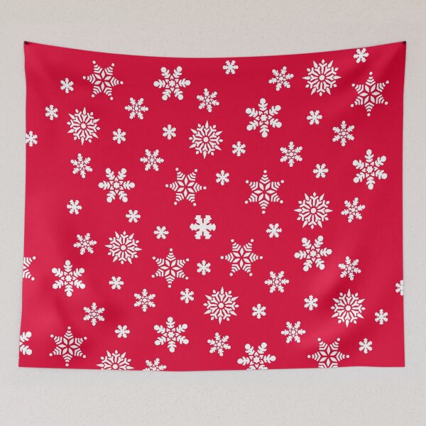 Item preview, Snow Flurries – Classic Red Snowflake Pattern designed and sold by Lainey1978.