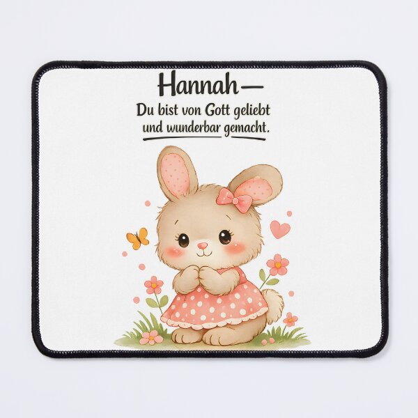 Item preview, Personalized rabbit children's room poster with the name Hannah designed and sold by LoveNurseries.