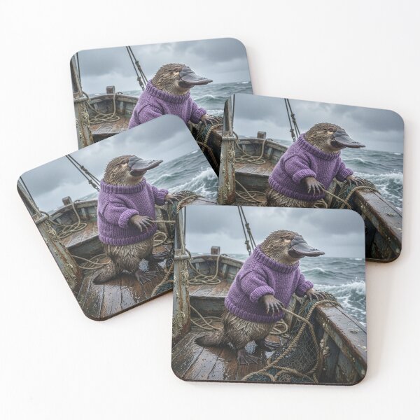 Item preview, Platypus Fishes the Rough Waters of the North Sea designed and sold by Tridentulus.