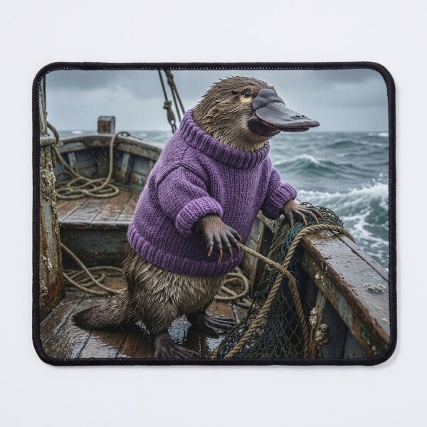 Item preview, Platypus Fishes the Rough Waters of the North Sea designed and sold by Tridentulus.