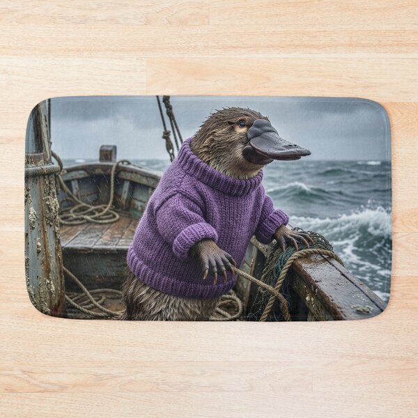Item preview, Platypus Fishes the Rough Waters of the North Sea designed and sold by Tridentulus.
