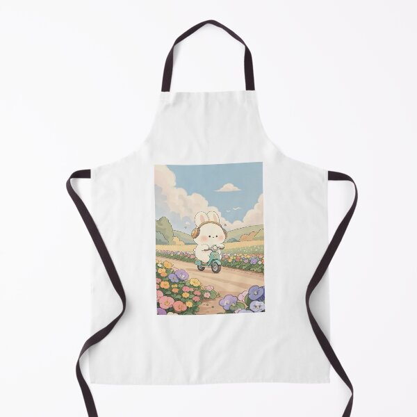 Item preview, Cute Bunny Riding Through Flowers designed and sold by Valiabeth.