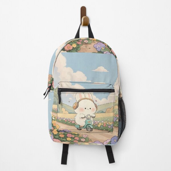 Item preview, Cute Bunny Riding Through Flowers designed and sold by Valiabeth.
