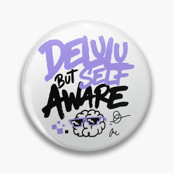 Item preview, Delulu But Self Aware Sarcastic Typography designed and sold by IslandTyped.