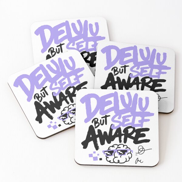 Item preview, Delulu But Self Aware Sarcastic Typography designed and sold by IslandTyped.