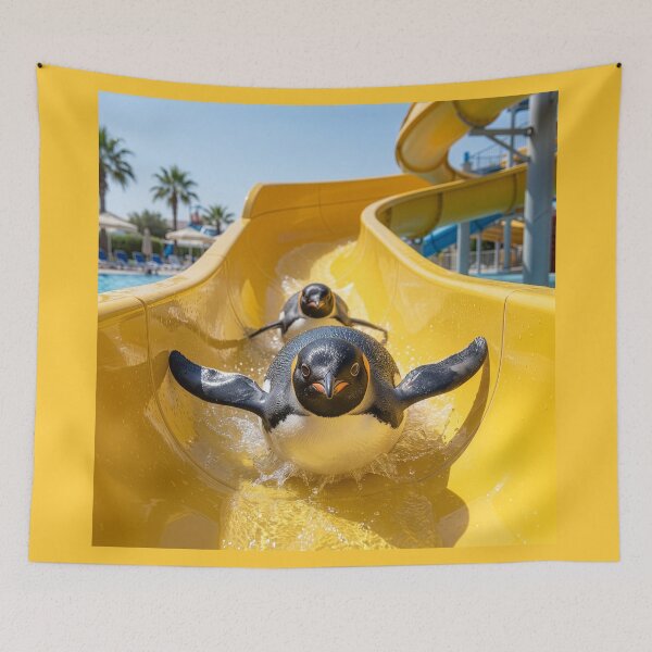 Item preview, Emperor Penguins Love the Water Slide designed and sold by Tridentulus.
