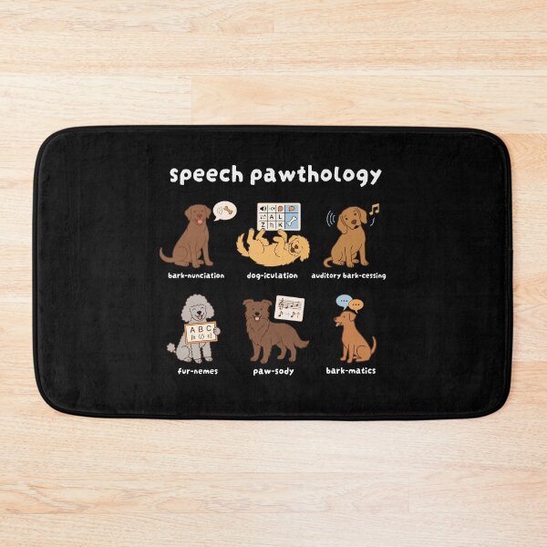 Item preview, Speech Pawthology Funny Dog Therapy Puns designed and sold by FreshVibe Prints.
