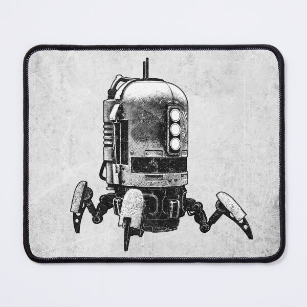 Item preview, Battle Drone Robot Black & White Sci-Fi Mechanical Art Print designed and sold by Ghoul Enterprises.