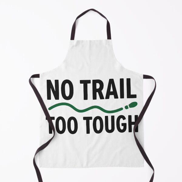 Item preview, Minimalist No Trail Too Tough Hiking Motivation Quote designed and sold by FunFitLife Studio.