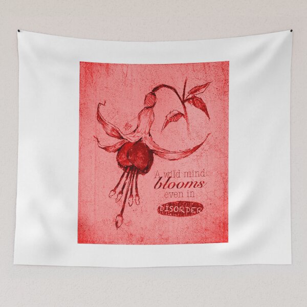 Item preview, BLOOMING DISORDER RED POSTER designed and sold by melyverso.