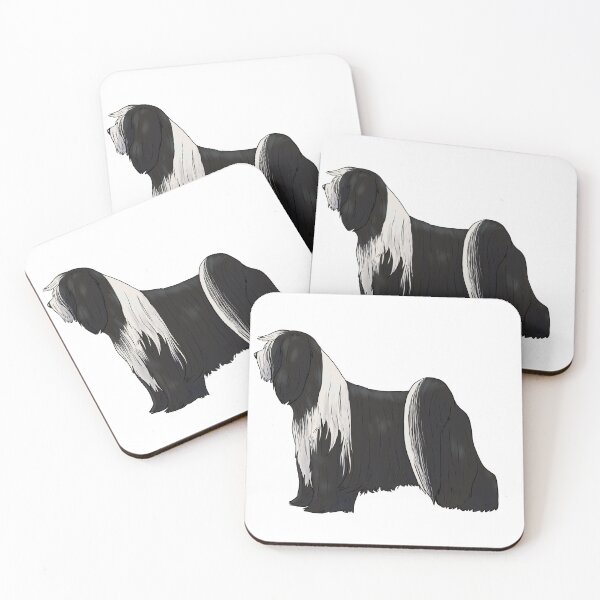 Item preview, Tibetan Terrier Black and White designed and sold by Pawsome-Doodles.