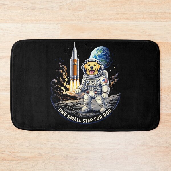 Item preview, Funny Astronaut Dog T-Shirt One Small Step For Dog Space Labrador Tee designed and sold by PixelForge11.