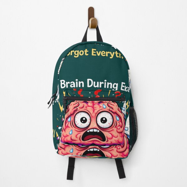 Item preview, My Brain During Exams – I Forgot Everything Funny Student Meme designed and sold by MariMarArt.