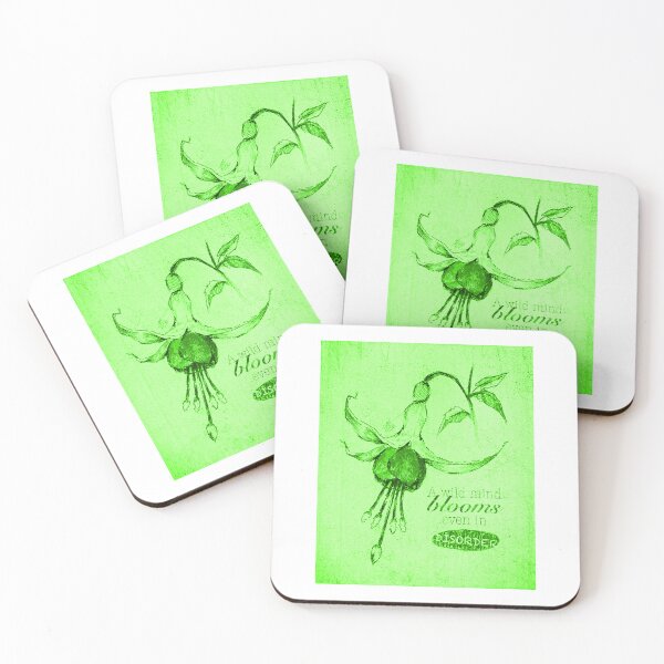 Item preview, BLOOMING DISORDER LIME GREEN POSTER designed and sold by melyverso.
