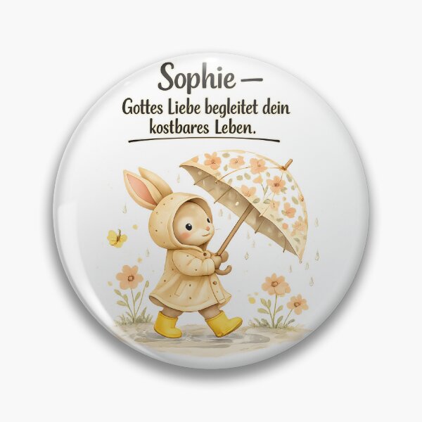 Item preview, Personalized rabbit children's room poster with the name Sophie designed and sold by LoveNurseries.