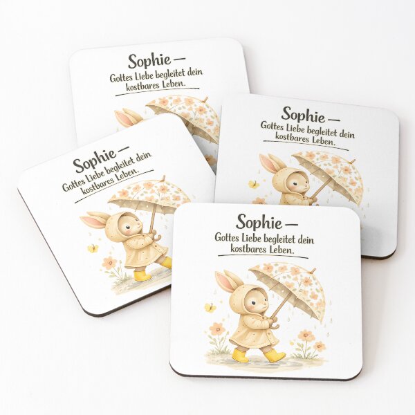 Item preview, Personalized rabbit children's room poster with the name Sophie designed and sold by LoveNurseries.