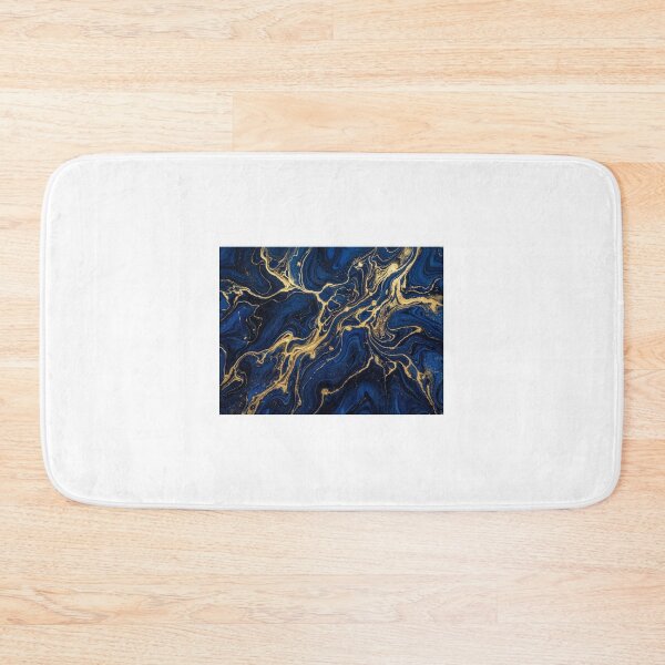 Item preview, Midnight Blue Marble with Gold Veins Art Print - Navy Luxury Stone Wall Decor - Aesthetic Gift designed and sold by Camwal.