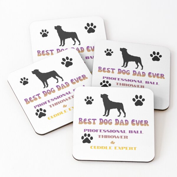 Item preview, Best Dog Dad Ever Professional Ball Thrower  designed and sold by HeatherFunStuff.