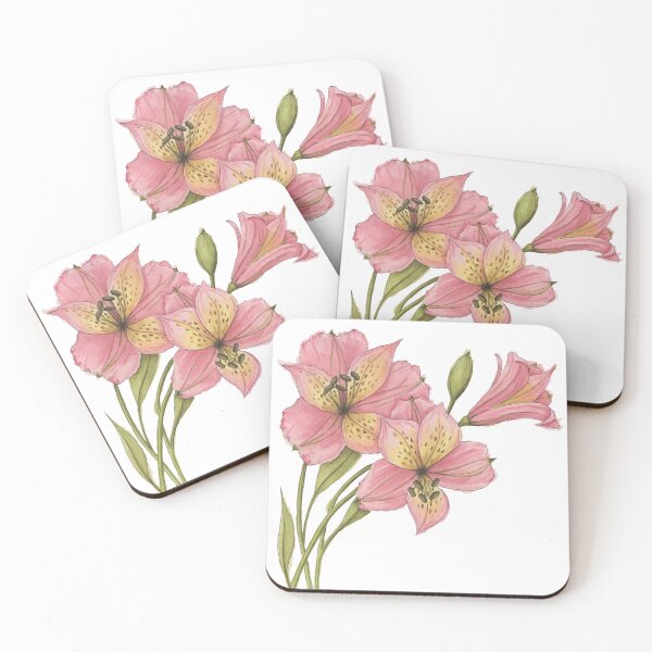 Item preview, Pink Peruvian Lily designed and sold by NaughtyFlorals.