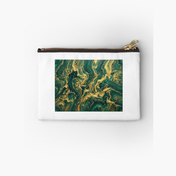 Item preview, Emerald Green and Gold Fluid Art Print - Luxury Abstract Pour Painting - Modern Glam Wall Decor Gift designed and sold by Camwal.