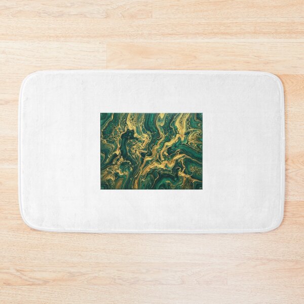 Item preview, Emerald Green and Gold Fluid Art Print - Luxury Abstract Pour Painting - Modern Glam Wall Decor Gift designed and sold by Camwal.