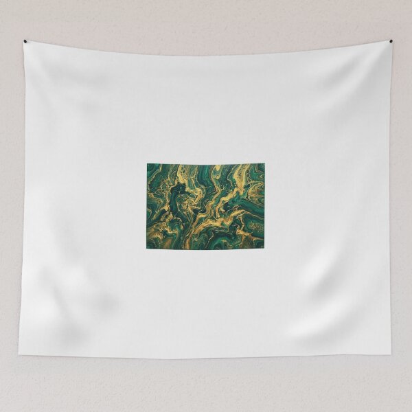Item preview, Emerald Green and Gold Fluid Art Print - Luxury Abstract Pour Painting - Modern Glam Wall Decor Gift designed and sold by Camwal.