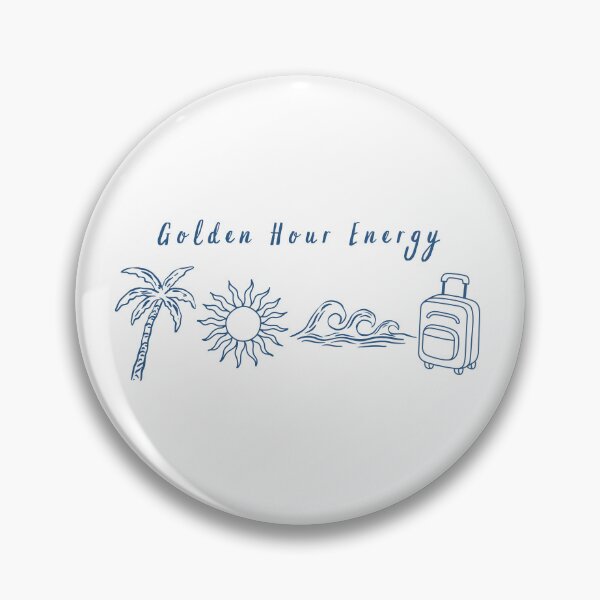 Item preview, Golden Hour Energy Tropical Travel Icons designed and sold by Inkworksbyshery.